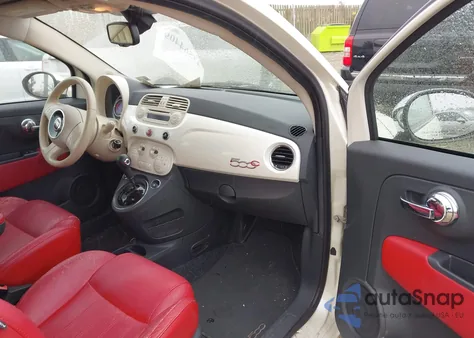 2012 Fiat 500C Lounge z USA, uszkodzony, nr VIN 3C3CFFER2CT360730